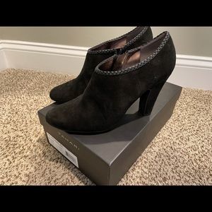 Tahari black bootie